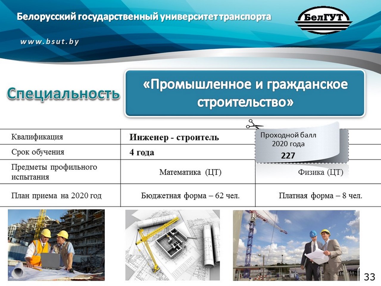 Промышленное и гражданское строительство учебный план